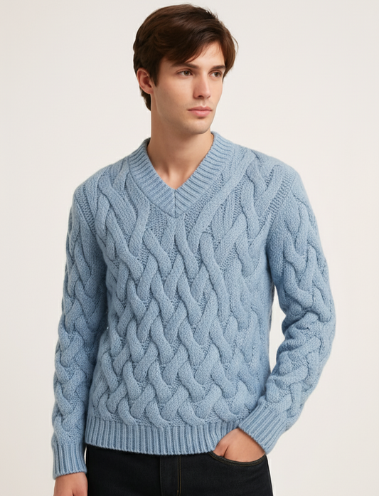 Men’s Everyday Wear V-neck Sweater 39A
